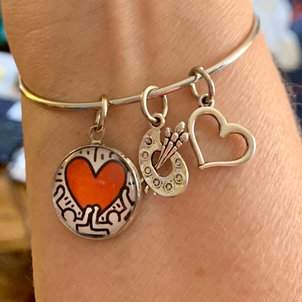 Keith Haring Love Charm Bracelet
